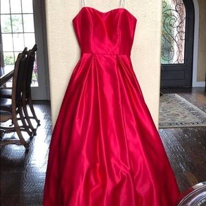 Red Betsy and Adam prom dress